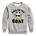 thumbnail image 1 of Instant Message - Call Me The Goat - Toddler And Youth Crewneck Fleece Sweatshirt, 1 of 6