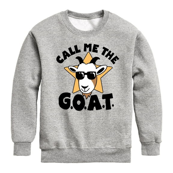 Instant Message - Call Me The Goat - Toddler And Youth Crewneck Fleece Sweatshirt