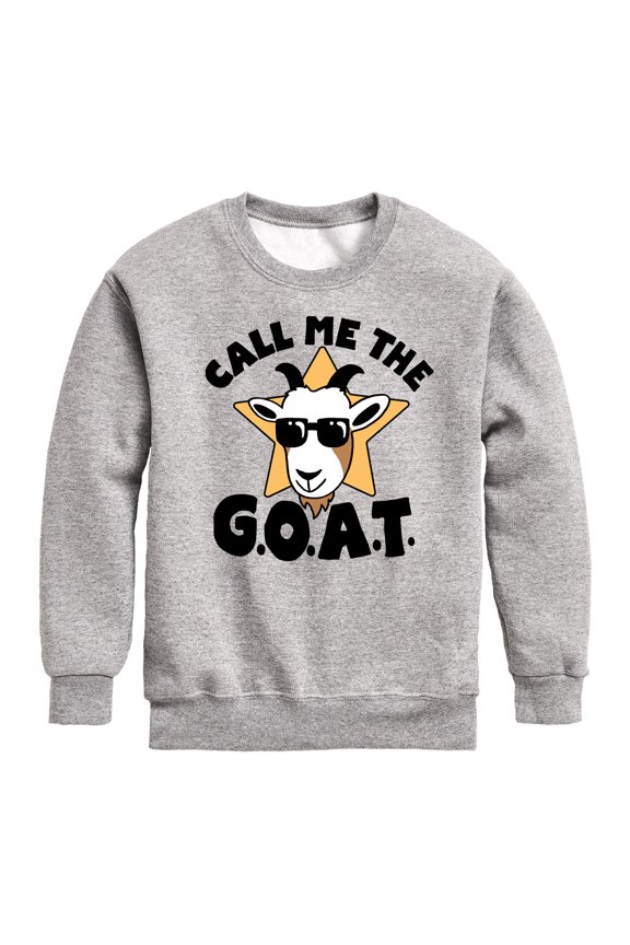 - Call Me The Goat - Toddler And Youth Crewneck Fleece Sweatshirt