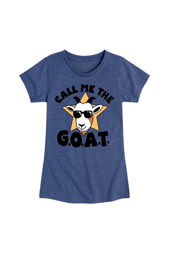 - Call Me The Goat - Toddler And Youth Girls Short Sleeve Graphic T-Shirt