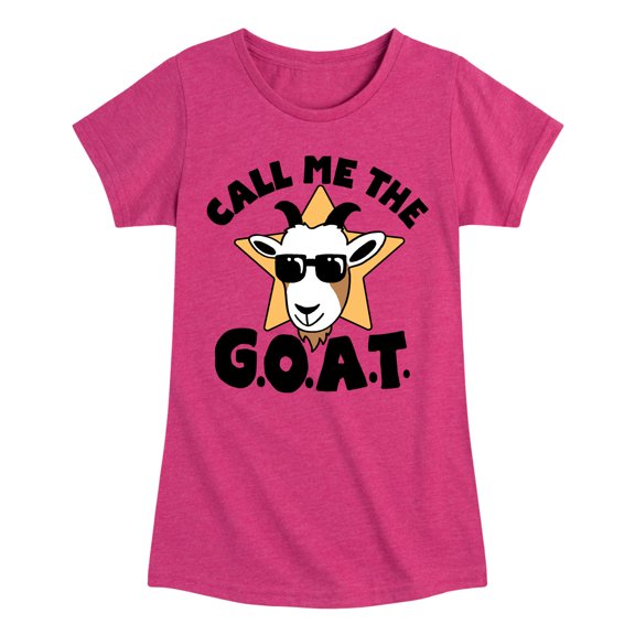 Instant Message - Call Me The Goat - Toddler And Youth Girls Short Sleeve Graphic T-Shirt