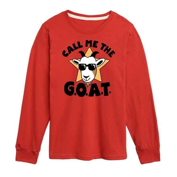 Instant Message - Call Me The Goat - Toddler And Youth Long Sleeve Graphic T-Shirt