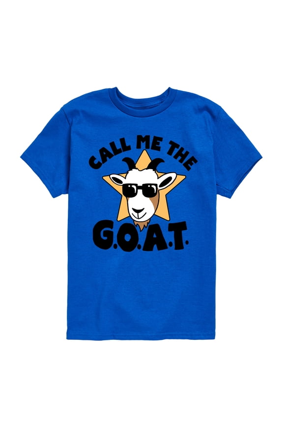 - Call Me The Goat - Toddler And Youth Short Sleeve Graphic T-Shirt