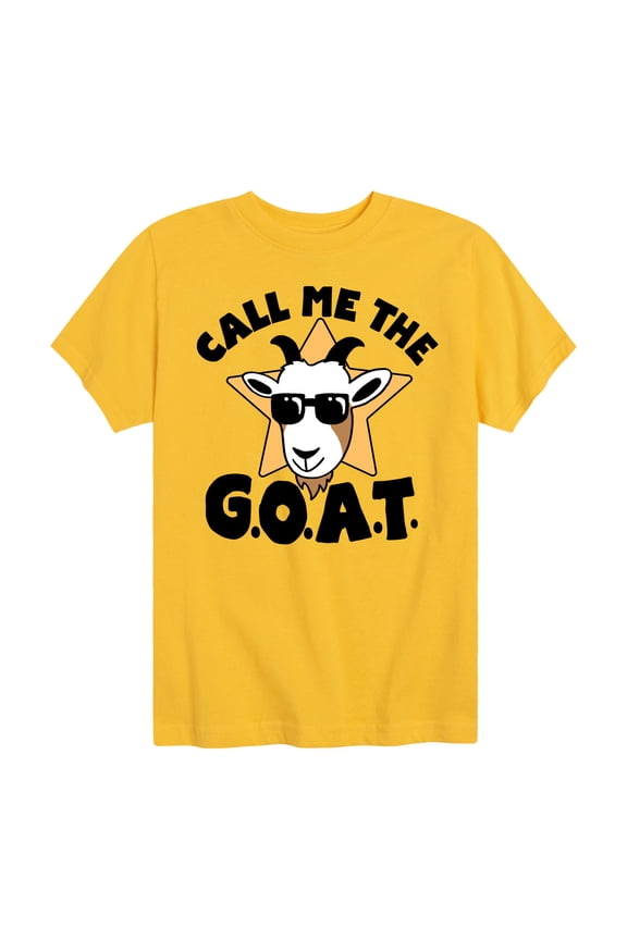 - Call Me The Goat - Toddler And Youth Short Sleeve Graphic T-Shirt