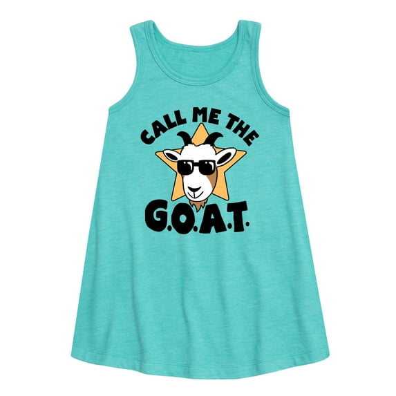 Instant Message - Call Me The Goat - Toddler and Youth Girls A-line Dress
