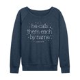 thumbnail image 1 of Instant Message - Calls Them By Name Stars - Women's Lightweight French Terry Long Sleeve Shirt, 1 of 6