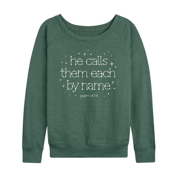 Instant Message - Calls Them By Name Stars - Women's Lightweight French Terry Long Sleeve Shirt