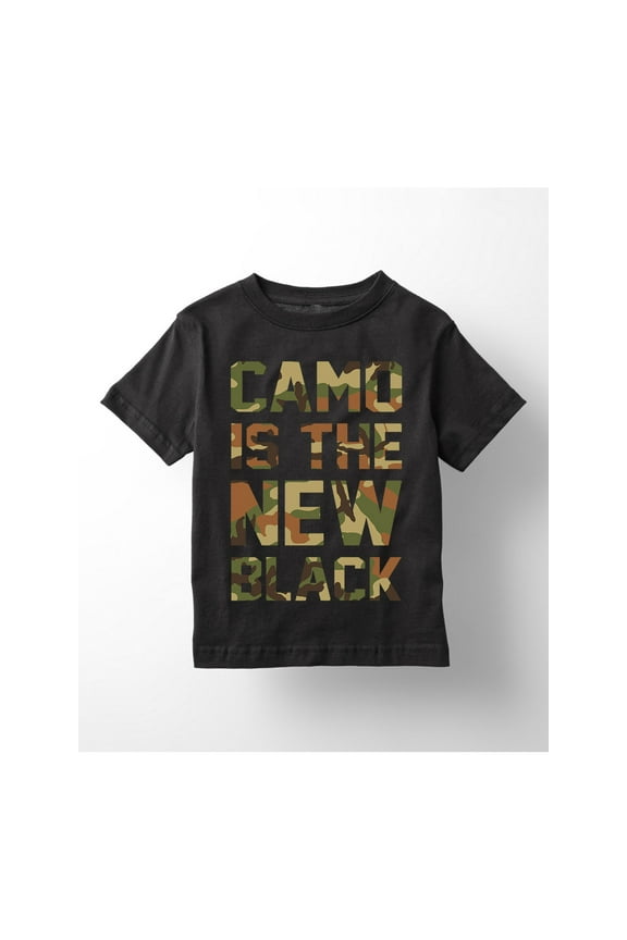 - Camo Is The New Black-YOUTH SHORT SLEEVE TEE-L