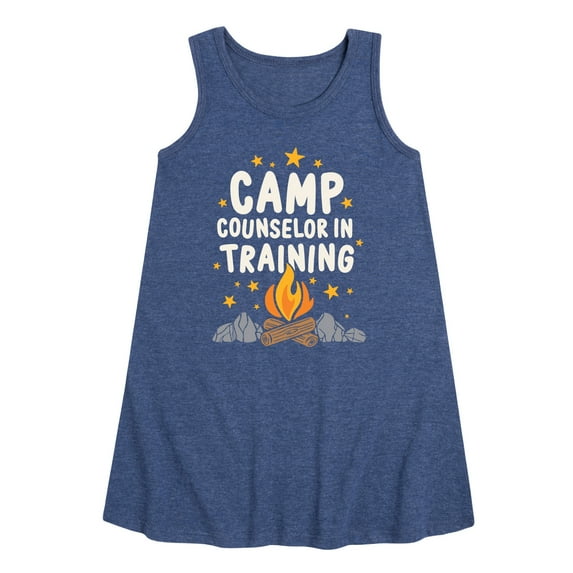 Instant Message - Camp Counselor In Training - Toddler & Youth Girls A-line Dress