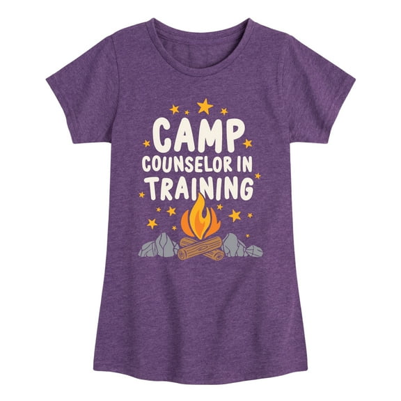 Instant Message - Camp Counselor In Training - Toddler & Youth Girls Short Sleeve Graphic T-Shirt