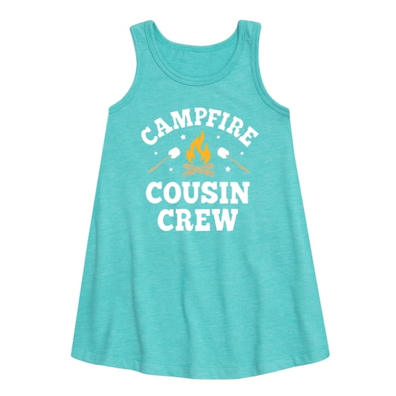 Instant Message - Campfire Cousin Crew - Toddler & Youth Girls A-line Dress