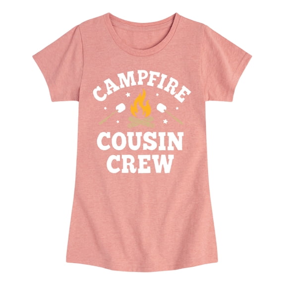 Instant Message - Campfire Cousin Crew - Toddler & Youth Girls Short Sleeve Graphic T-Shirt