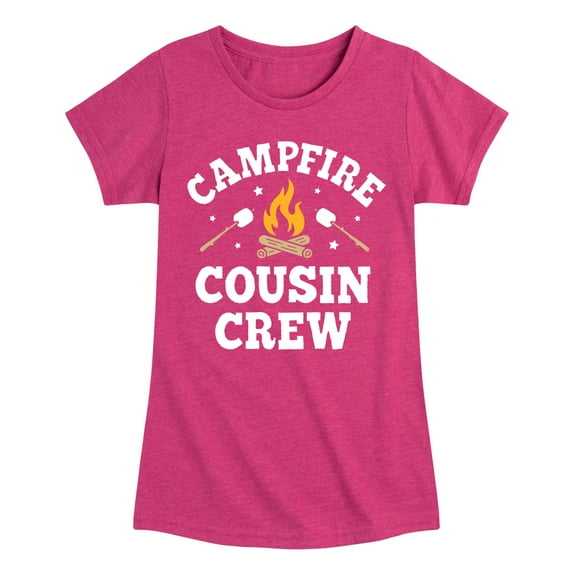 Instant Message - Campfire Cousin Crew - Toddler & Youth Girls Short Sleeve Graphic T-Shirt