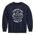 thumbnail image 1 of Instant Message - Camping - Campers Have S'more Fun - Toddler & Youth Crewneck Fleece Sweatshirt, 1 of 6