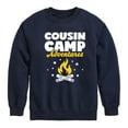thumbnail image 1 of Instant Message - Camping - Cousin Camp Adventures - Toddler & Youth Crewneck Fleece Sweatshirt, 1 of 6