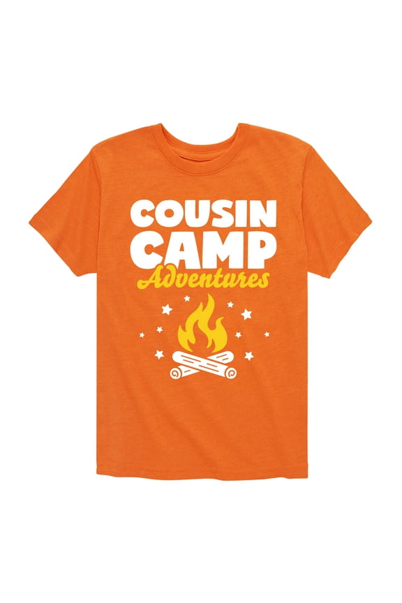 - Camping - Cousin Camp Adventures - Toddler & Youth Short Sleeve Graphic T-Shirt