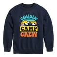 thumbnail image 1 of Instant Message - Camping - Cousin Camp Crew - Toddler & Youth Crewneck Fleece Sweatshirt, 1 of 6