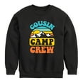 thumbnail image 1 of Instant Message - Camping - Cousin Camp Crew - Toddler & Youth Crewneck Fleece Sweatshirt, 1 of 6