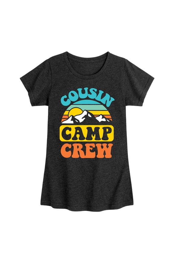 - Camping - Cousin Camp Crew - Toddler & Youth Girls Short Sleeve Graphic T-Shirt
