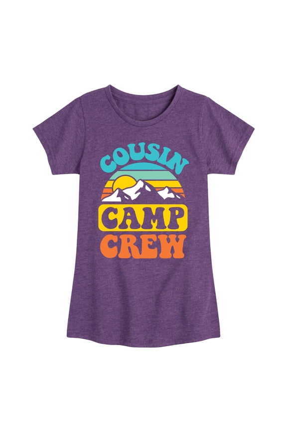 - Camping - Cousin Camp Crew - Toddler & Youth Girls Short Sleeve Graphic T-Shirt