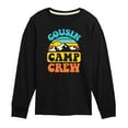 thumbnail image 1 of Instant Message - Camping - Cousin Camp Crew - Toddler & Youth Long Sleeve Graphic T-Shirt, 1 of 6