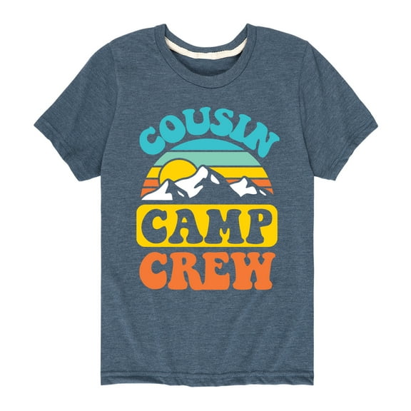 Instant Message - Camping - Cousin Camp Crew - Toddler & Youth Short Sleeve Graphic T-Shirt