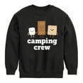 thumbnail image 1 of Instant Message - Camping Crew Smores - Toddler & Youth Crewneck Fleece Sweatshirt, 1 of 6