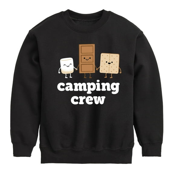Instant Message - Camping Crew Smores - Toddler & Youth Crewneck Fleece Sweatshirt