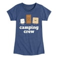 thumbnail image 1 of Instant Message - Camping Crew Smores - Toddler & Youth Girls Short Sleeve Graphic T-Shirt, 1 of 6