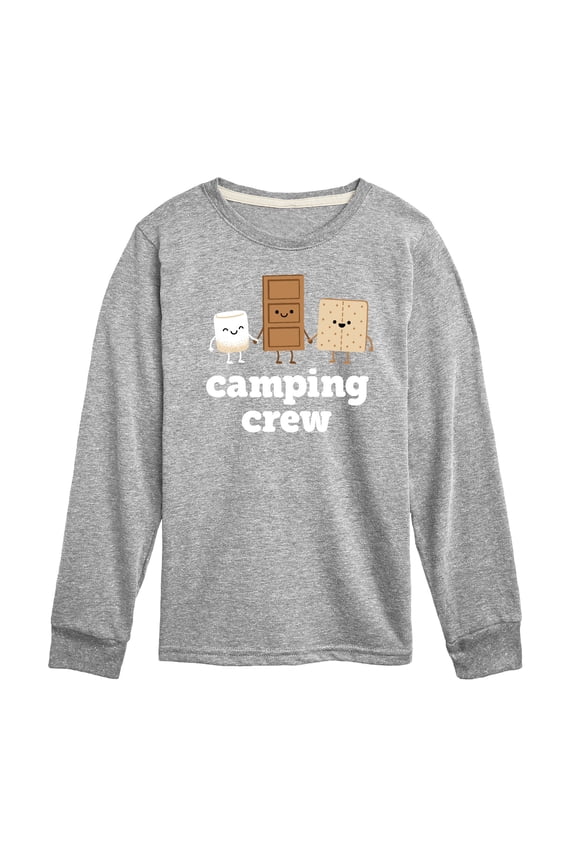 - Camping Crew Smores - Toddler & Youth Long Sleeve Graphic T-Shirt
