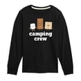thumbnail image 1 of Instant Message - Camping Crew Smores - Toddler & Youth Long Sleeve Graphic T-Shirt, 1 of 6