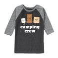 thumbnail image 1 of Instant Message - Camping Crew Smores - Toddler & Youth Raglan Graphic T-Shirt, 1 of 7
