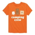 thumbnail image 1 of Instant Message - Camping Crew Smores - Toddler & Youth Short Sleeve Graphic T-Shirt, 1 of 6