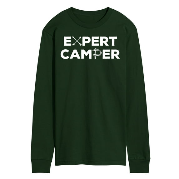 Instant Message - Camping - Expert Camper - Men's Long Sleeve T-Shirt