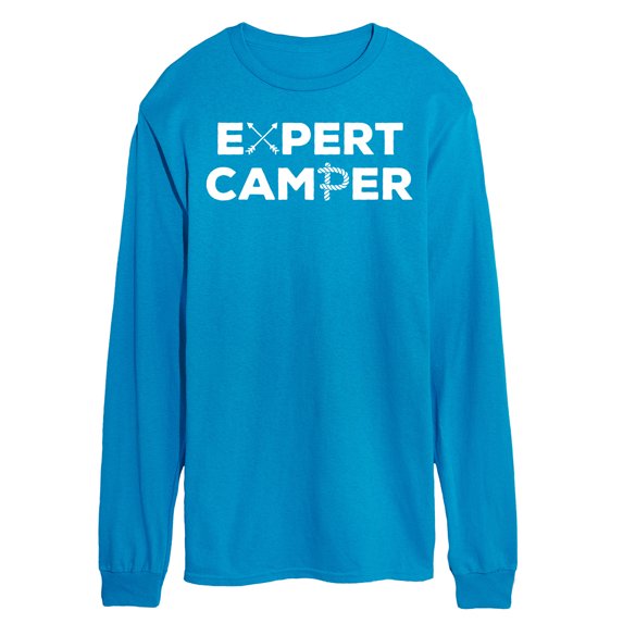 Instant Message - Camping - Expert Camper - Men's Long Sleeve T-Shirt