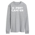 thumbnail image 1 of Instant Message - Camping - Expert Camper - Men's Long Sleeve T-Shirt, 1 of 6