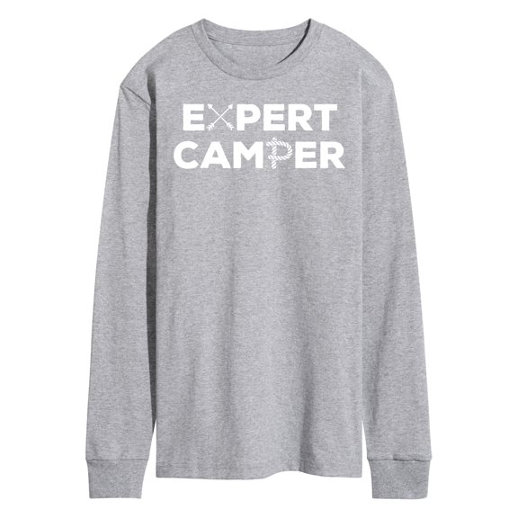 Instant Message - Camping - Expert Camper - Men's Long Sleeve T-Shirt