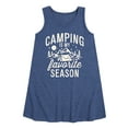 thumbnail image 1 of Instant Message - Camping Is My Favorite Season - Toddler & Youth Girls A-line Dress, 1 of 6