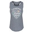 thumbnail image 1 of Instant Message - Camping Is My Happy Place Graphic Racerback Tank, 1 of 5