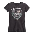 thumbnail image 1 of Instant Message - Camping Is My Happy Place Short Sleeve Graphic T-Shirt, 1 of 6