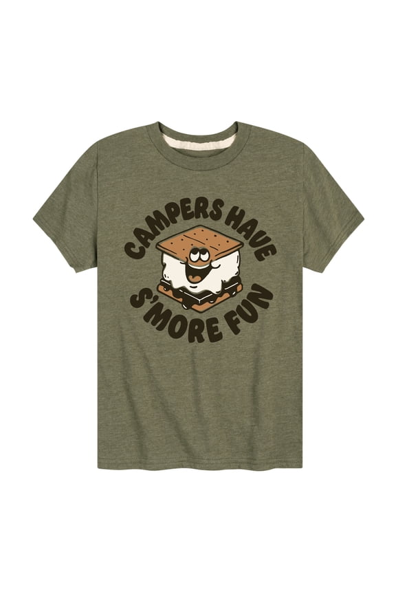 - Camping Is Smore Fun - Toddler & Youth Short Sleeve Graphic T-Shirt
