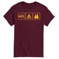 thumbnail image 1 of Instant Message - Camping Panels - Men's Short Sleeve Graphic T-Shirt, 1 of 6