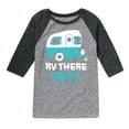 thumbnail image 1 of Instant Message - Camping - RV There Yet? - Toddler & Youth Raglan Graphic T-Shirt, 1 of 5