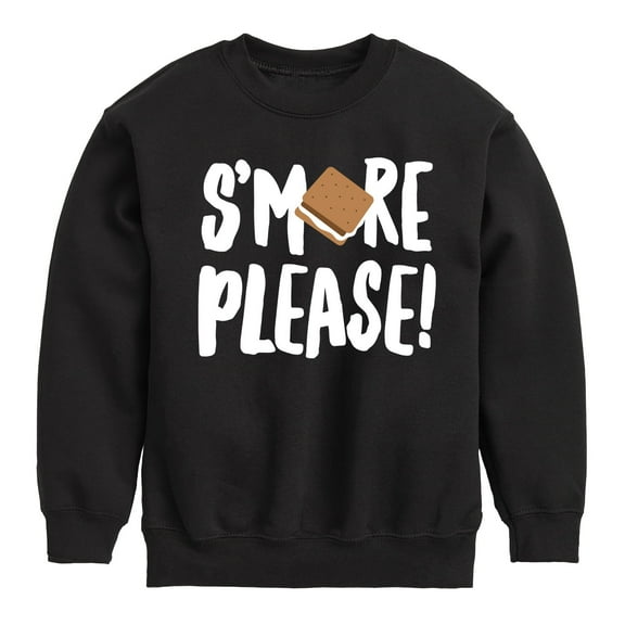 Instant Message - Camping - S'more Please! - Toddler & Youth Crewneck Fleece Sweatshirt