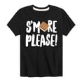 thumbnail image 1 of Instant Message - Camping - S'more Please! - Toddler & Youth Short Sleeve Graphic T-Shirt, 1 of 6