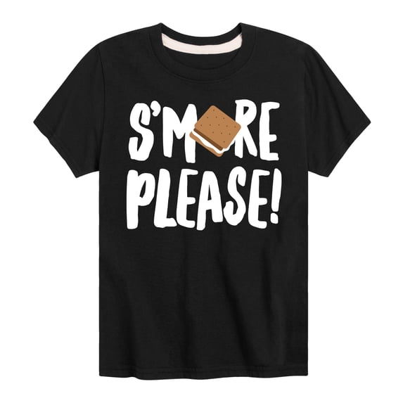 Instant Message - Camping - S'more Please! - Toddler & Youth Short Sleeve Graphic T-Shirt