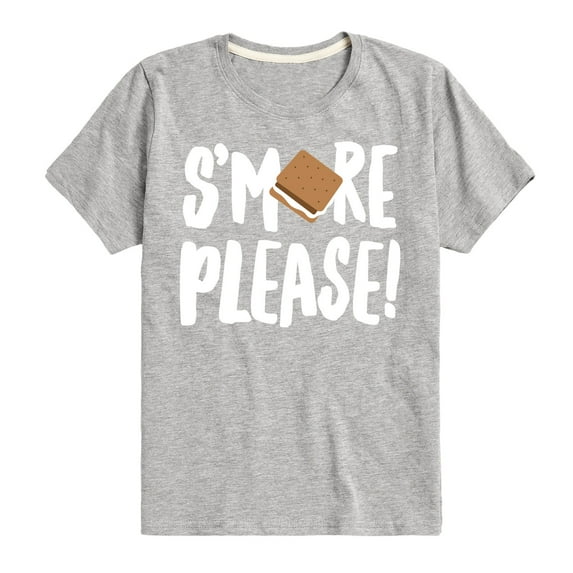 Instant Message - Camping - S'more Please! - Toddler & Youth Short Sleeve Graphic T-Shirt