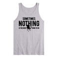 thumbnail image 1 of Instant Message - Camping - Sometimes Nothing is the Right Thing to Do - Men's Jersey Tank Top, 1 of 5