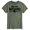 thumbnail image 1 of Instant Message - Camping - Sometimes Nothing is the Right Thing to Do - Men's Short Sleeve Graphic T-Shirt, 1 of 6