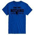 thumbnail image 1 of Instant Message - Camping - Sometimes Nothing is the Right Thing to Do - Men's Short Sleeve Graphic T-Shirt, 1 of 6